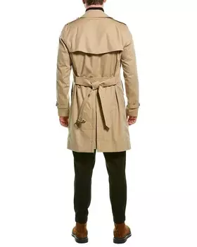 Тренч челси средней длины Burberry, желтый