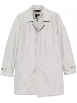 Тренч длины миди Fay, серый