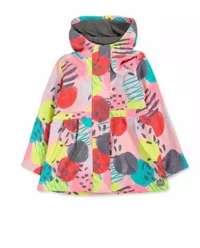 Тренч для девочки с капюшоном и принтом Tuc tuc, розовый