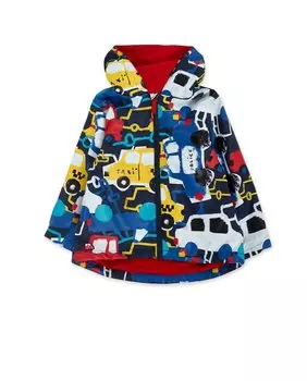 Тренч для мальчика с капюшоном и принтом Tuc tuc, мультиколор