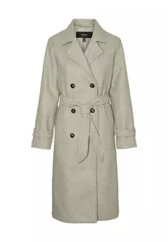 Тренч "Фортуна", воротник с лацканами, женский VERO MODA, цвет 192623001 Silver