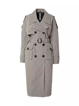 Тренч FREAKY NATION Between-Seasons Coat Like Tiffany, светло-серый