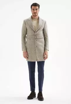 Тренч HERRINGBONE PATTERNED Antioch, цвет grey