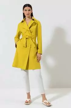 Тренч из хлопка LUISA CERANO, цвет acid yellow