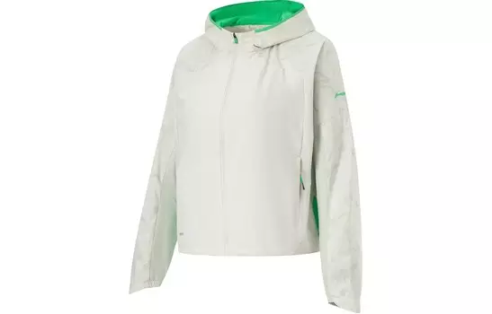 Тренч из коллекции Running, женский, серебристо-серый, серебристо-серый, Secret Realm Green Reflective Full Of Bottom Print Lining