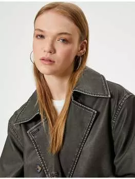 Тренч KOTON Trenchcoat, антрацит