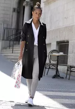 Тренч Lascana, черный