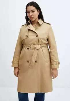 Тренч Mango, цвет beige
