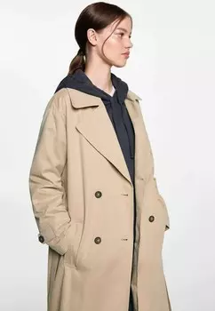 Тренч Mango Kids, бежевый