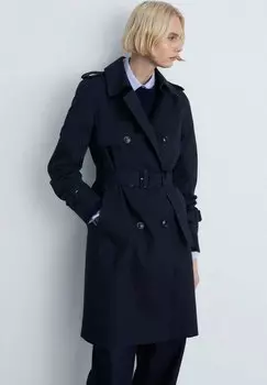 Тренч Mango, синий