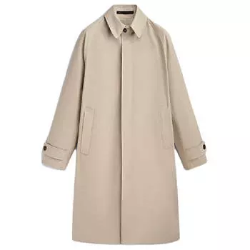 Тренч Massimo Dutti Chunky Cotton Studio, бежевый