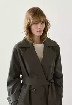 Тренч Massimo Dutti, темно-серый
