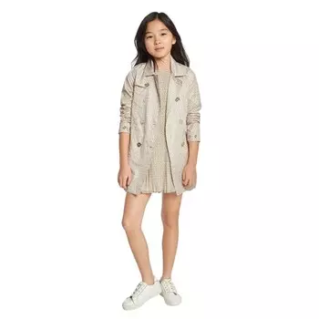 Тренч Michael Kors Kids Logo, кремовый