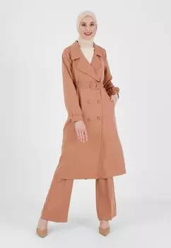 Тренч Modanisa, коричневый