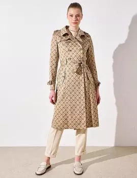 Тренч Monogram Бежевый Kayra