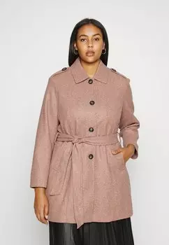 Тренч ONLY Carmakoma, бежевый