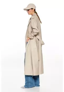 Тренч оверсайз Clarissa, пальто длиной до икры RICANO, бежевый