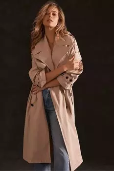 Тренч оверсайз Mint Velvet, коричневый