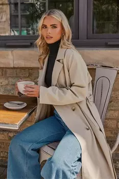 Тренч Pixiegirl Petite, бежевый