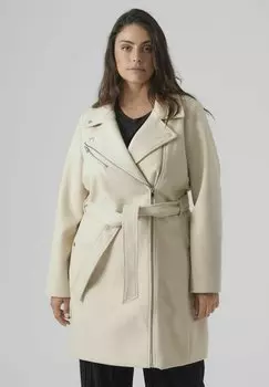 Тренч Reverskragen Curve Vero Moda Curve, цвет oatmeal