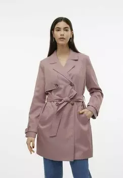 Тренч Reverskragen Vero Moda, цвет nostalgia rose