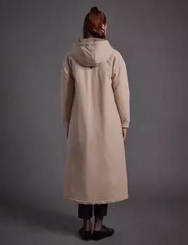 Тренч с капюшоном Бежевая Kayra