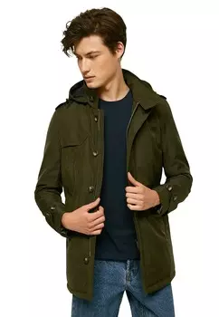 Тренч с капюшоном на пуговицах Polo Club, хаки