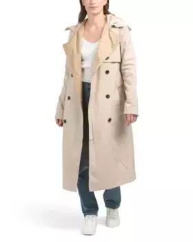 Тренч с поясом Avec Les Filles, хаки