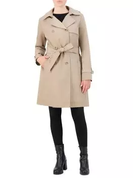 Тренч с поясом Cole Haan, цвет Dune