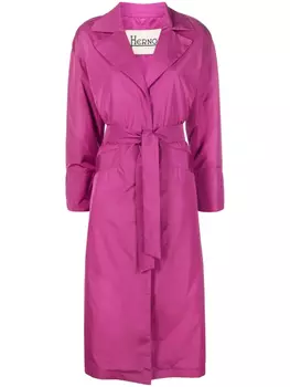 Тренч с поясом Herno, розовый