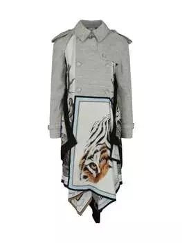 Тренч с шарфом Burberry Grey