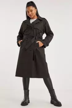 Тренч Simply Be, черный