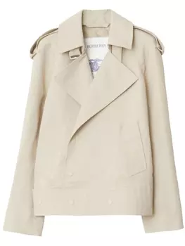 Тренч со смещенной застежкой Burberry, бежевый