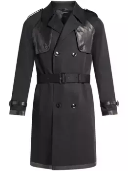 Тренч со вставками TOM FORD, черный