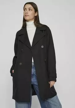 Тренч TAILLENGRTEL VILA, цвет black