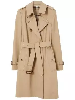 Тренч The Chelsea Heritage длины миди Burberry, бежевый