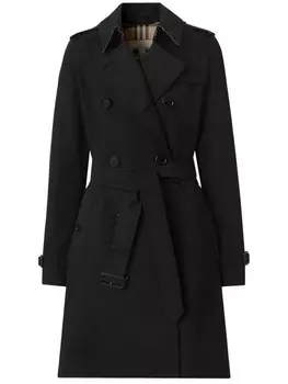 Тренч The Kensington Heritage длины миди Burberry, черный
