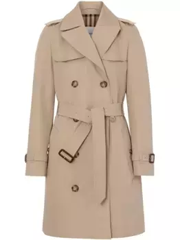Тренч The Short Islington BURBERRY, коричневый