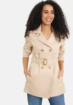 Тренч Threadbare, бежевый