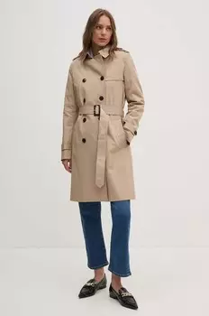 Тренч Tommy Hilfiger, бежевый