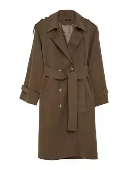 Тренч Trendyol Between-Seasons Coat, хаки