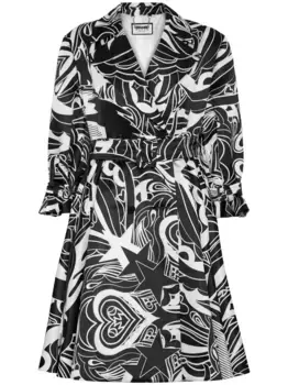 Тренч Tribal Circus Philipp Plein, черный
