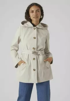 Тренч Vero Moda, цвет oatmeal