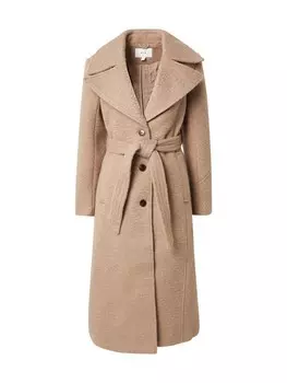 Тренч VILA Between-Seasons Coat VIJONNO, темно-бежевый