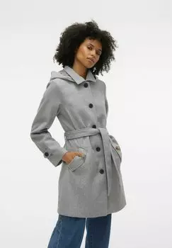 Тренч VS VINCE CHELSEA EXC Vero Moda, цвет light grey melange