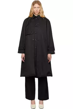 Тренч в форме воздушного шара с пуговицами Rokh, черный
