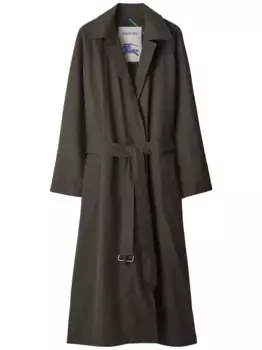 Тренч в клетку BURBERRY, зеленый