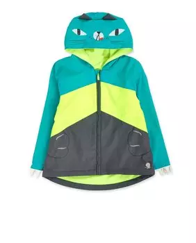 Тренч в стиле колор-блок с капюшоном для мальчика Tuc tuc, мультиколор