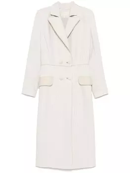 Тренч в тонкую полоску MITILIANE COUTURE, нейтральный цвет