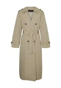 Тренч, воротник с лацканами, пояс, женский VERO MODA, цвет Laurel Oak